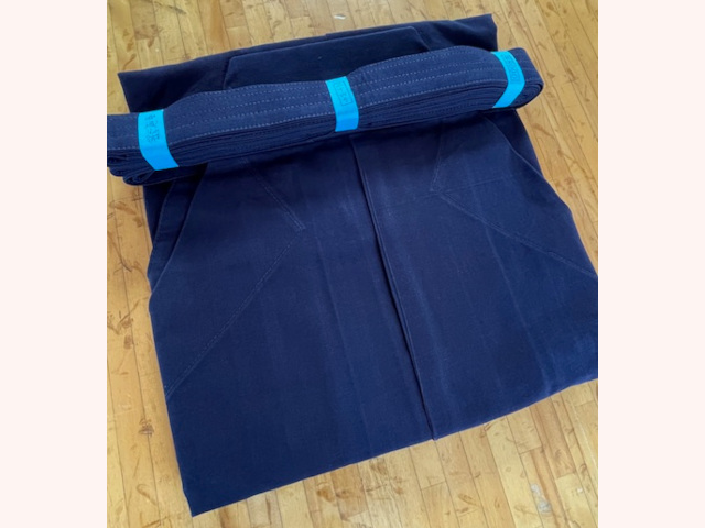 ミツボシ 正藍染湯通し #8000袴「天 アスリート」 剣道具 晨風堂 -しん