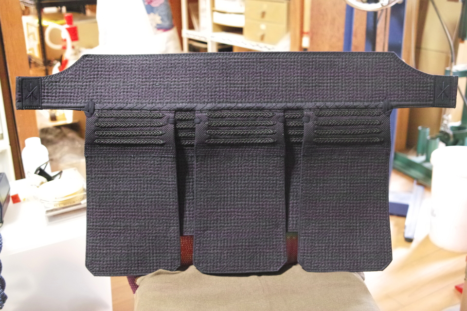 西都 垂　袋縫い 格子刺