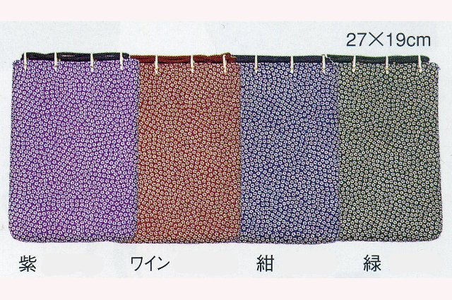 鹿革風小桜柄 小物入　