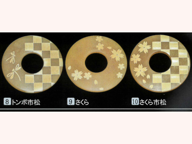 三恵製 5mm革ツバ レーザー彫り8/9/10