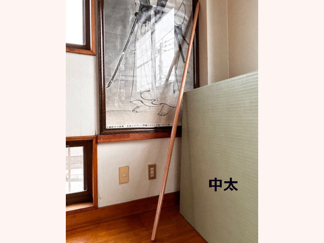 6尺丸棒 赤樫 中太