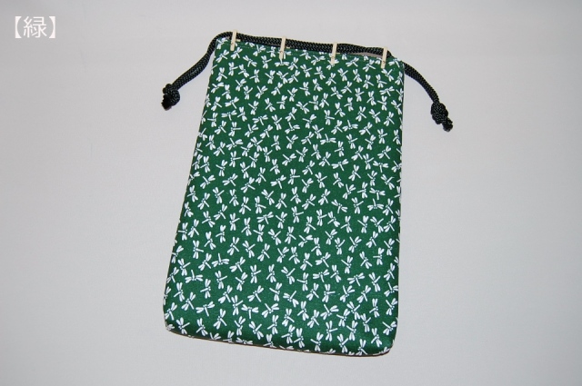 鹿革風トンボ柄 小物入