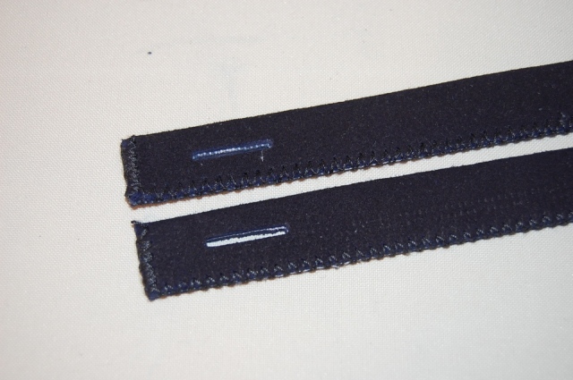 紺鹿革製 面乳革