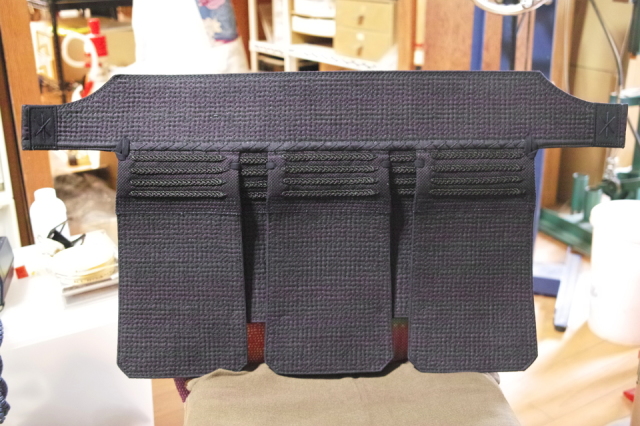 西都 垂　袋縫い 格子刺