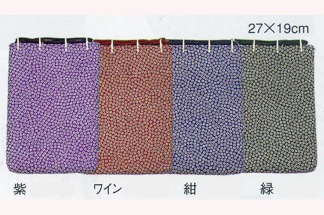 鹿革風小桜柄 小物入　