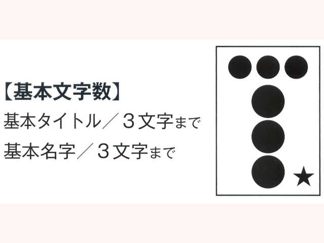 タイヨー 基本文字数
