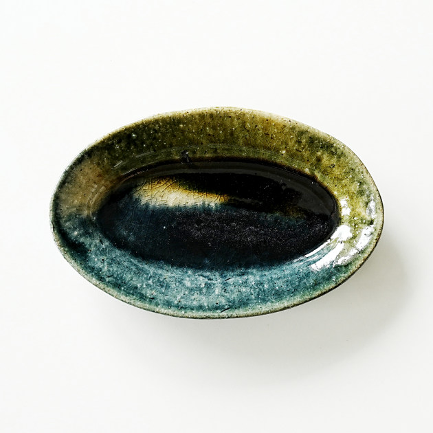 松村英治　陶器　平皿　23㎝　2枚セット 松村英治 陶器 平皿 23㎝ 2枚セット