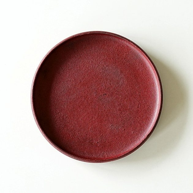 山田果林　平鉄鉢（赤）