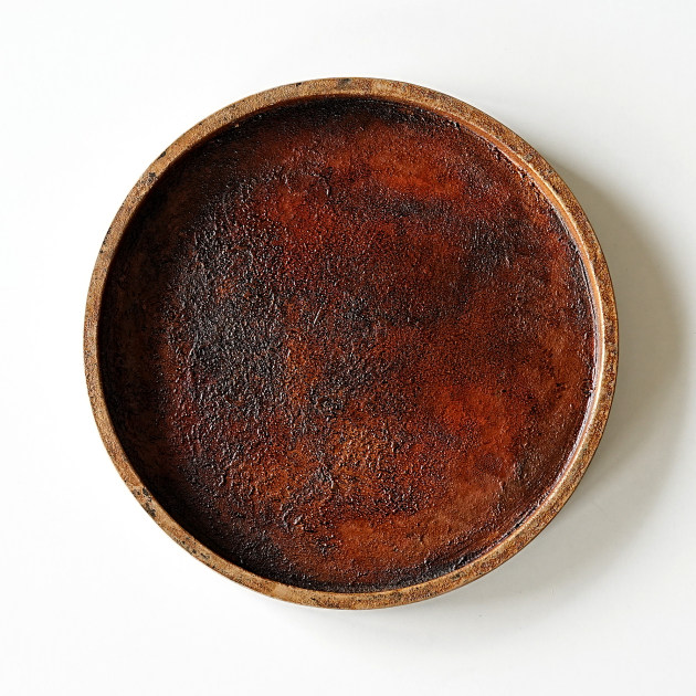 山田果林　8寸銅鑼鉢（B）