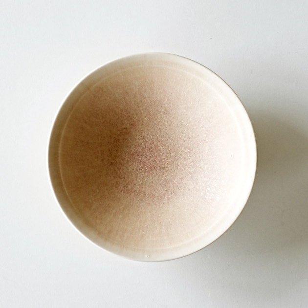 永草陽平　煌彩磁小鉢（杏色）