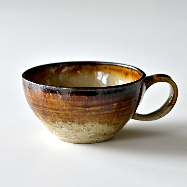 大沼道行　茶織部スープカップ