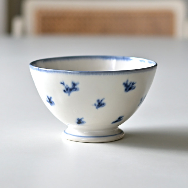 ヨシノヒトシ　青彩カフェオレボウル