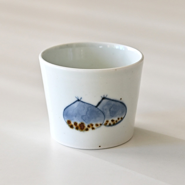 山口利枝　栗文そば猪口