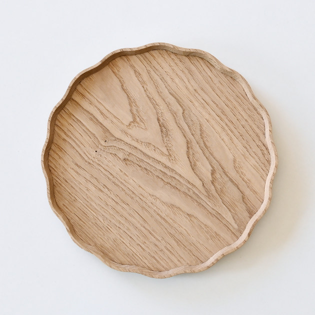 加藤良行 波丸盆（8寸・クリ）