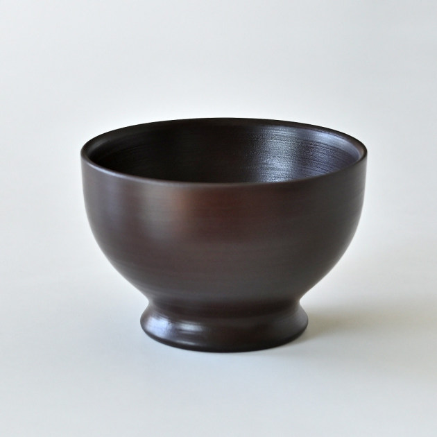 蝶野秀紀　壺椀（紅錆・栃さび漆ガラスコート）Φ4.0