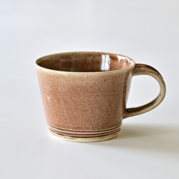 渡辺信史　マグカップ（胡桃釉）