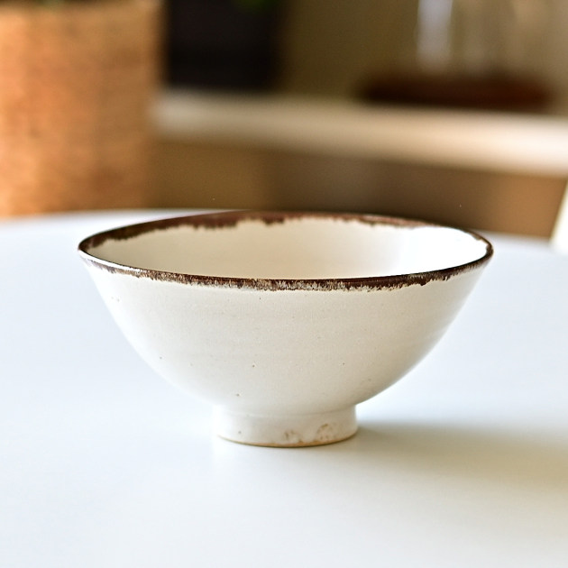 土井康治朗　白雲ご飯茶碗（B）