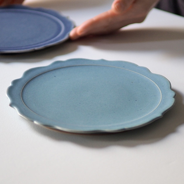 杉原万理江　稜花6寸台皿