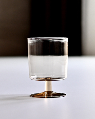 永木卓　ワイングラス（アンバー）