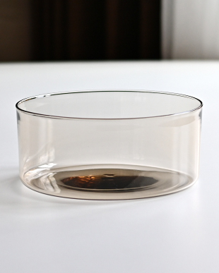 永木卓　菓子鉢 L（アンバー）