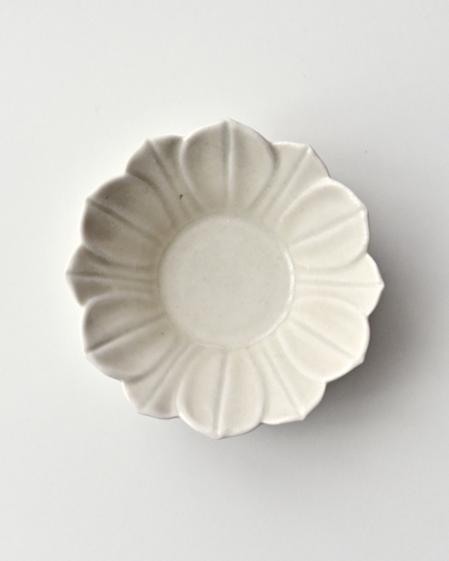 田村文宏　白磁連弁鉢