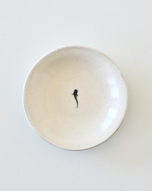 増田勉　粉引呉須絵小皿