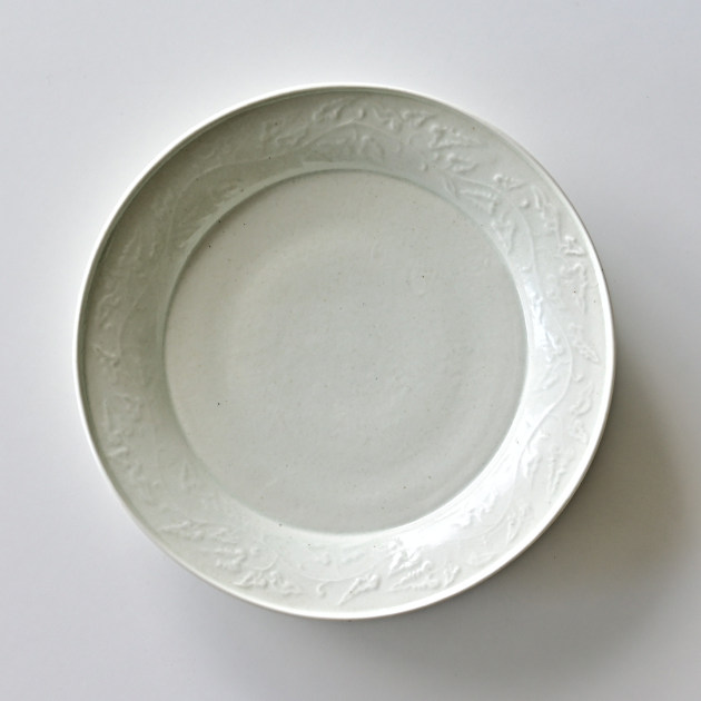 中国　唐三彩　花文　大皿　飾皿　直径約31㎝　V　R8014C 中国 唐三彩 花文 大皿 飾皿 直径約31㎝ V R8014C