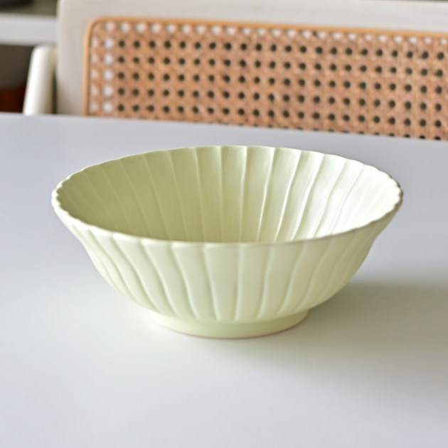 阿部春弥・みか レモン輪花鉢