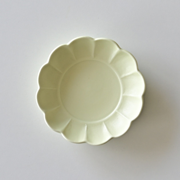 阿部春弥・みか　レモン輪花小皿