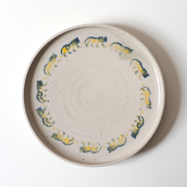 沼田智也　虎文7.5寸平皿