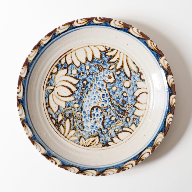 沼田智也 豹文8.5寸皿