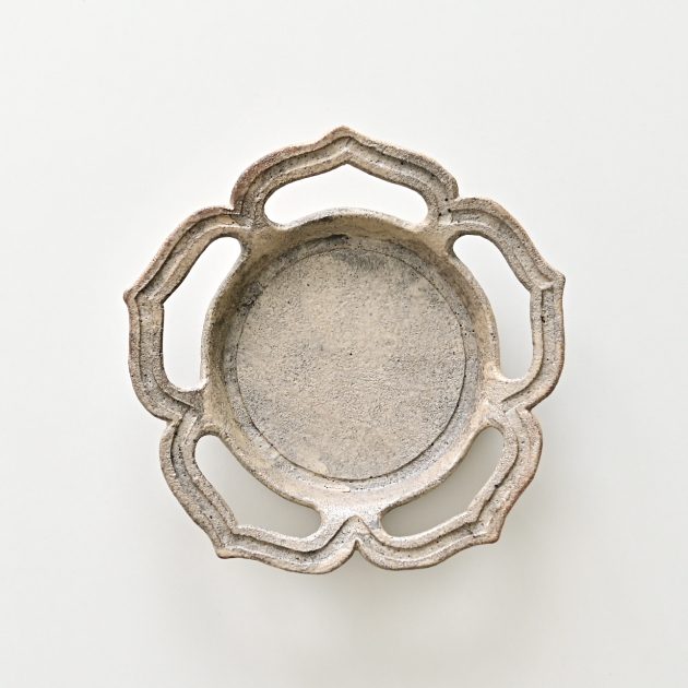 渡辺信史　透かし向付（綾花・炭白）