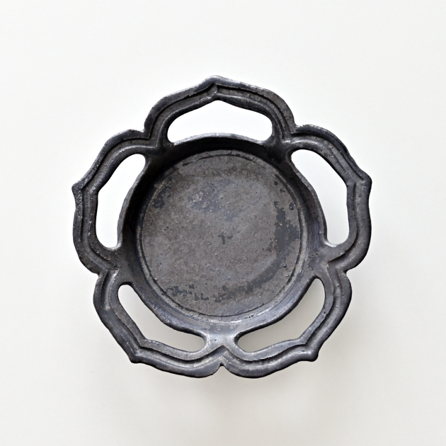 渡辺信史　透かし向付（綾花・炭黒）