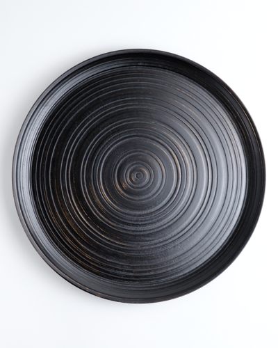 蝶野秀紀　栃カンナ目盆（φ11・黒）