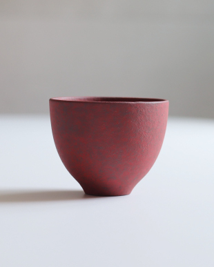 岡崎慧佑 湯呑み（赤）