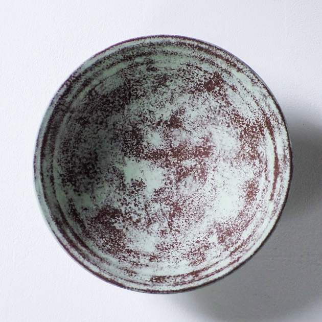 岡崎慧佑　鉢160（茶緑・茶灰）