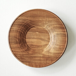 神野達也　リム大皿（山桜・オイル）