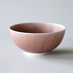 永草陽平　煌彩磁ボウル（ワインレッド）