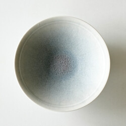 永草陽平　煌彩磁平鉢（氷青色）