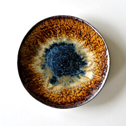 大沼道行 二彩丸皿