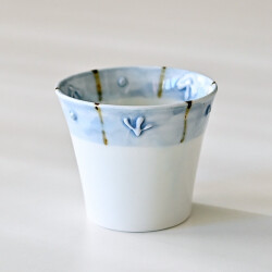 山口利枝　イッチン朝顔形そば猪口