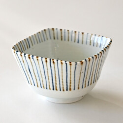 山口利枝　麦わら手四方鉢