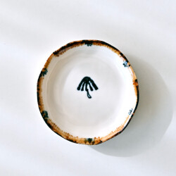 田屋道子　豆皿（キノコ）