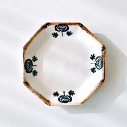 田屋道子 八角皿S（ラナンキュラス）