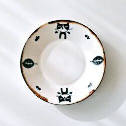 田屋道子　深皿Ｍ（ネコ）