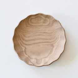 加藤良行　波丸皿（6寸・クリ）B
