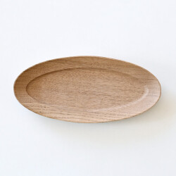 加藤良行　オーバル長皿（小・クリ）