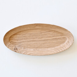 加藤良行　オーバル長皿（大・クリ）