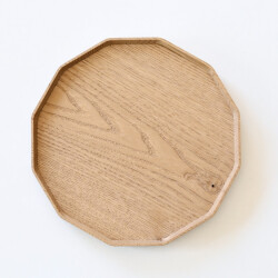 加藤良行　十二角盆（小・クリ）