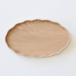 加藤良行 波オーバル盆（クリ）